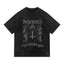 Behemoth Satanist Religious Crest Black Metal Band Vintage Washed T-Shirt