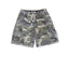 Valley Vintage Camouflage Cargo Denim Shorts Side Big Pockets All Over Scattered Rhinestones Baggy Unisex Tactical Streetwear Jorts