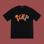 Trapstar "TRP" Patchwork Logo Tee - Black/Orange