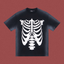 Trapstar Distressed Ribcage Graphic Tee - Black/White