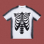 Trapstar Distressed Ribcage Graphic Tee - Gradient White/Black