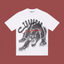 Trapstar Panther & Red Script Graphic Tee - White
