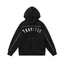 Trapstar Style Autumn/Winter Split-Color Arch Logo Hoodie - Black/Khaki