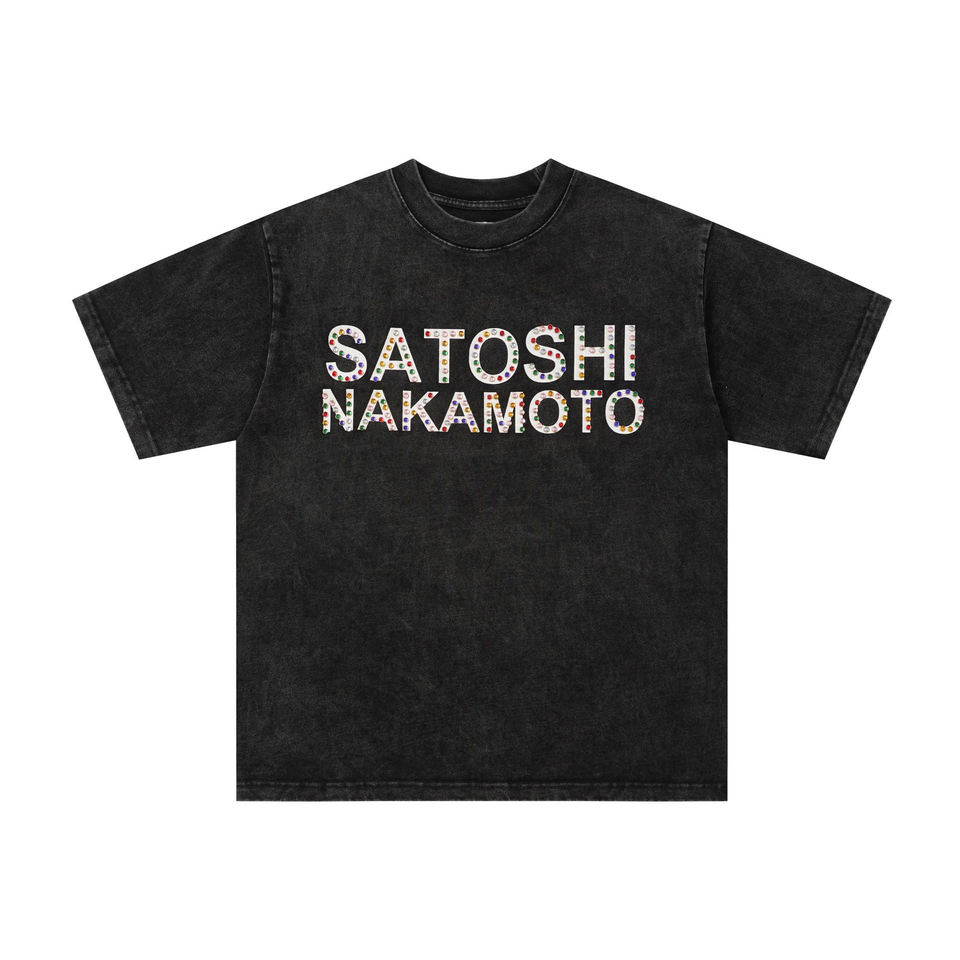 Satoshi Nakamoto Studded Tee