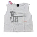 AMIS ET FLEURS "IMPACT" cutoff t-shirt