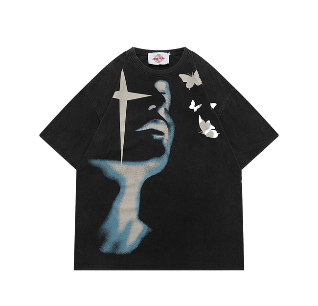 Shadow Butterflies Vintage Wash T-Shirt Hover Image