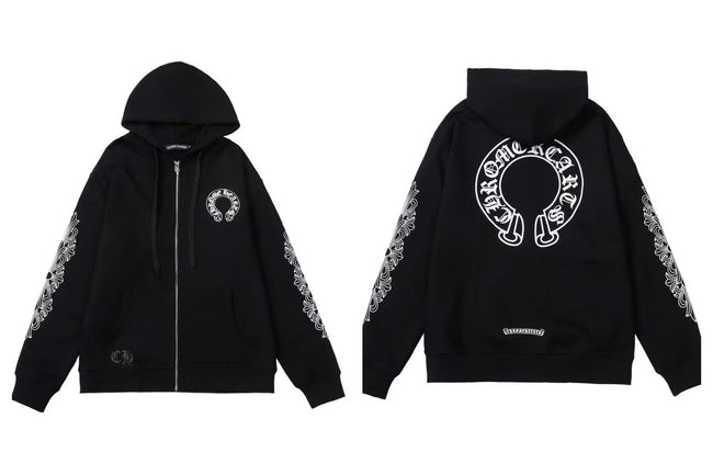 Chrome Hearts Black Honolulu Horseshoe Floral Hover Image