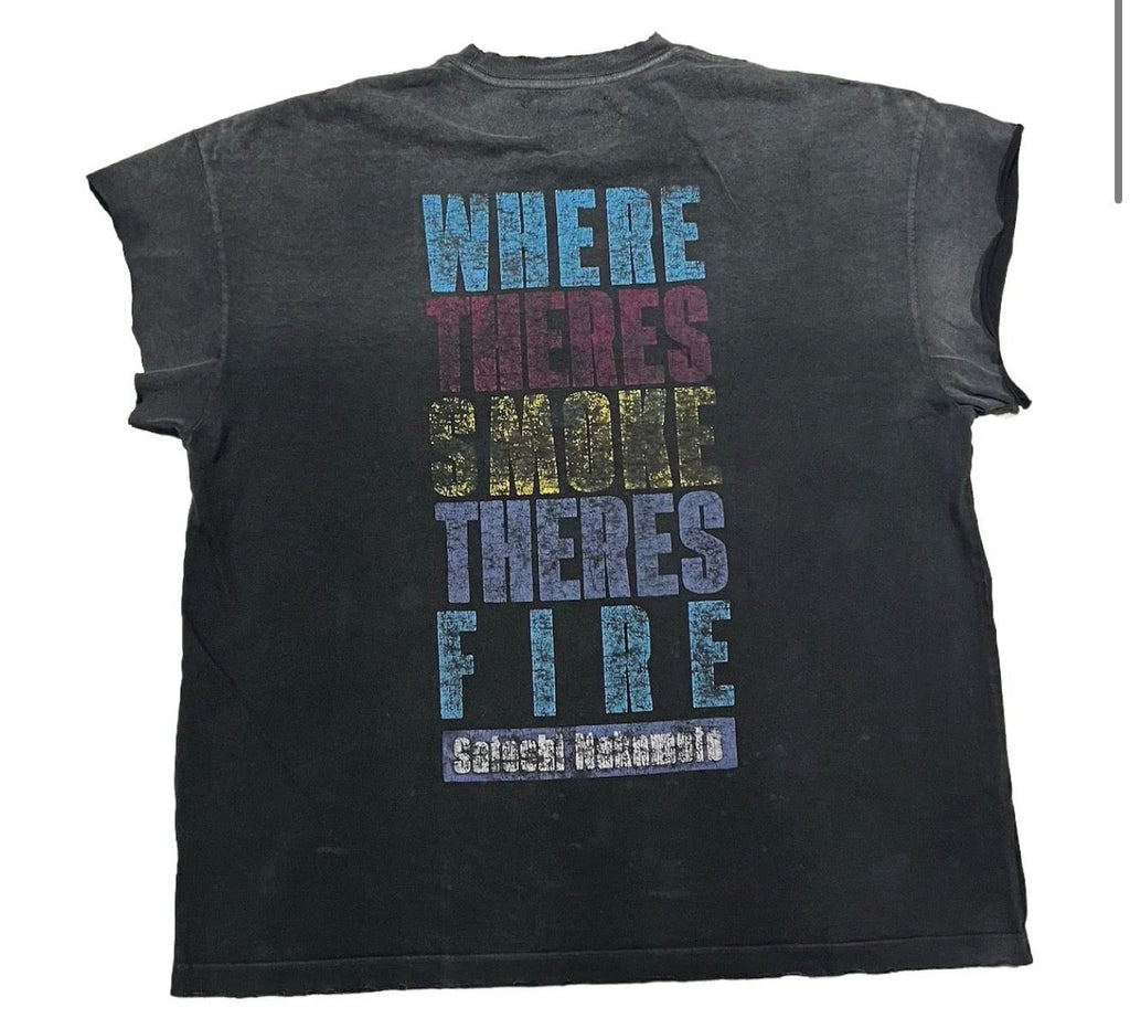 SATOSHI NAKAMOTO "THERE IS SMOKE" CUTOFF TEE