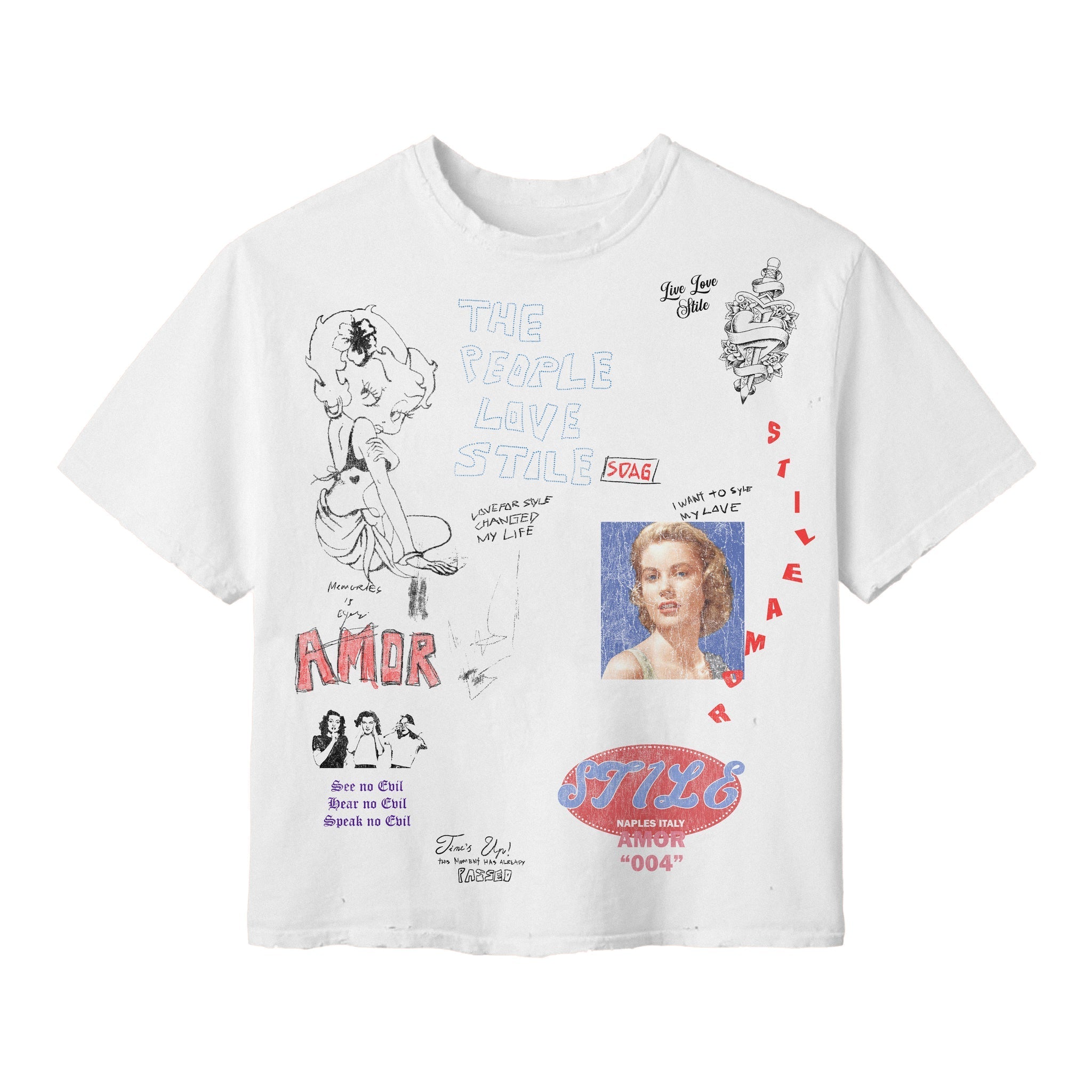 Stiles De Amor White Classic Tee