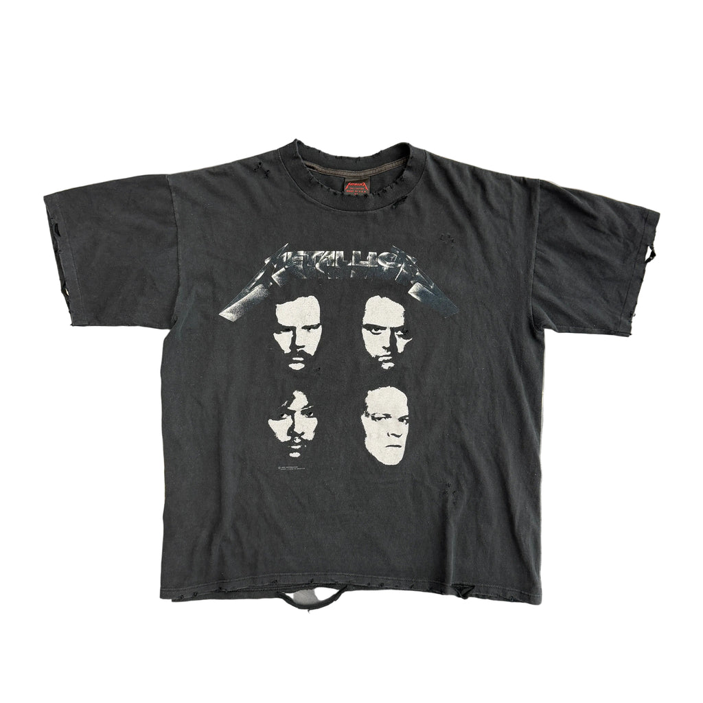 Vintage Metallica 1991 Faces Tour Tee Faded
