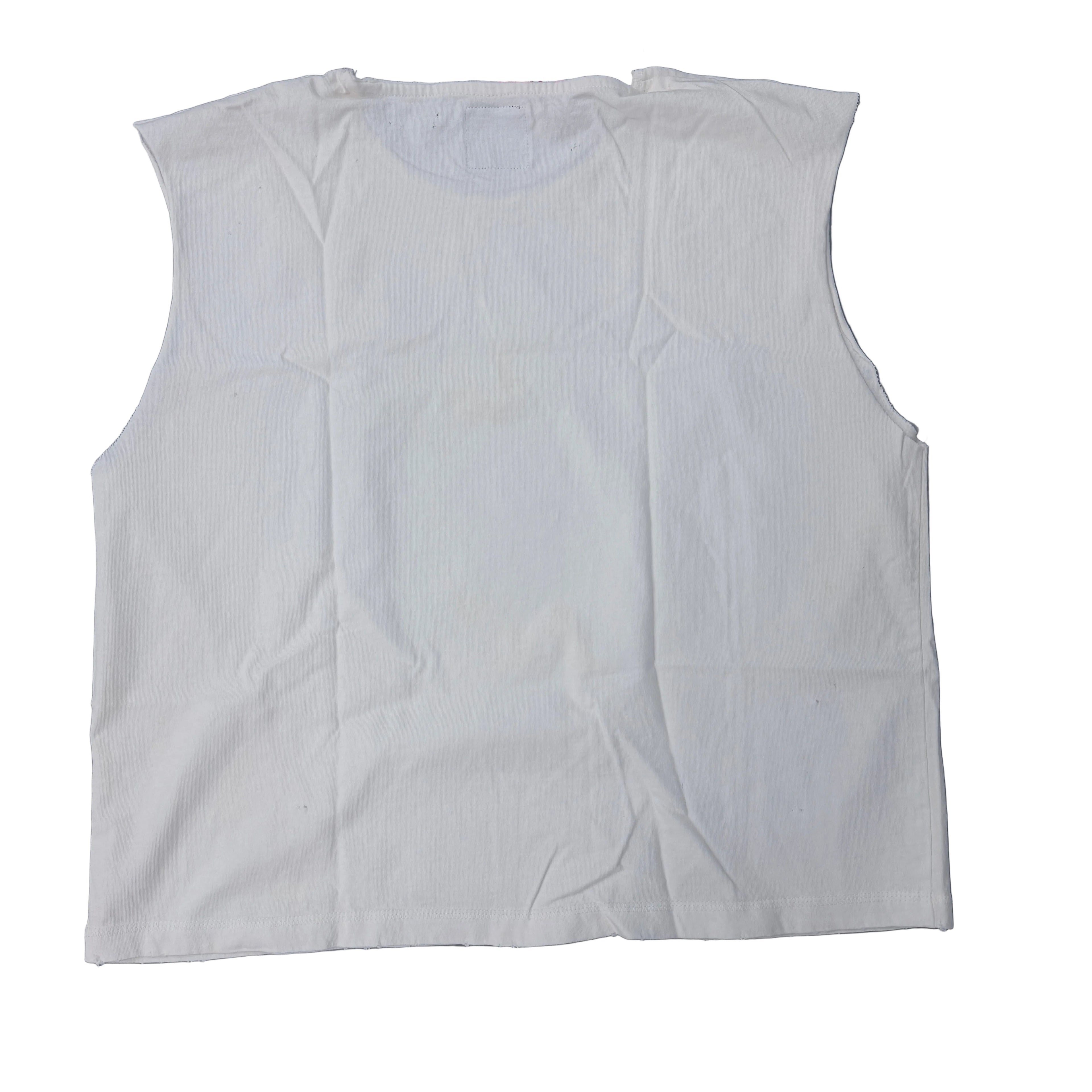 AMIS ET FLEURS "IMPACT" cutoff t-shirt
