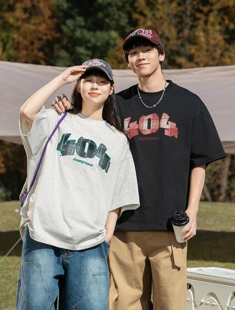 '404 Anonymous' Applique T-Shirt
