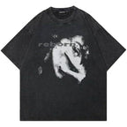 'Reborn' Acid Wash Graphic T-Shirt