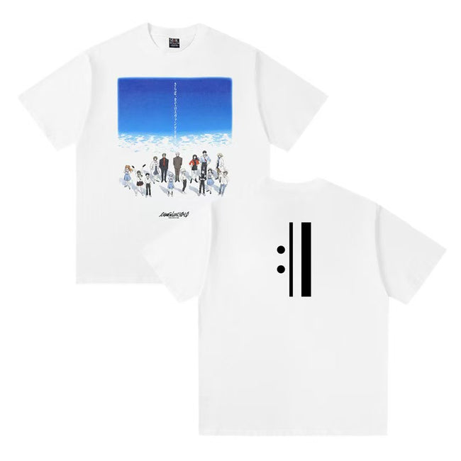 SAINT MXXXXXX+ Evangelion Printed Cotton-Jersey Tee Hover Image