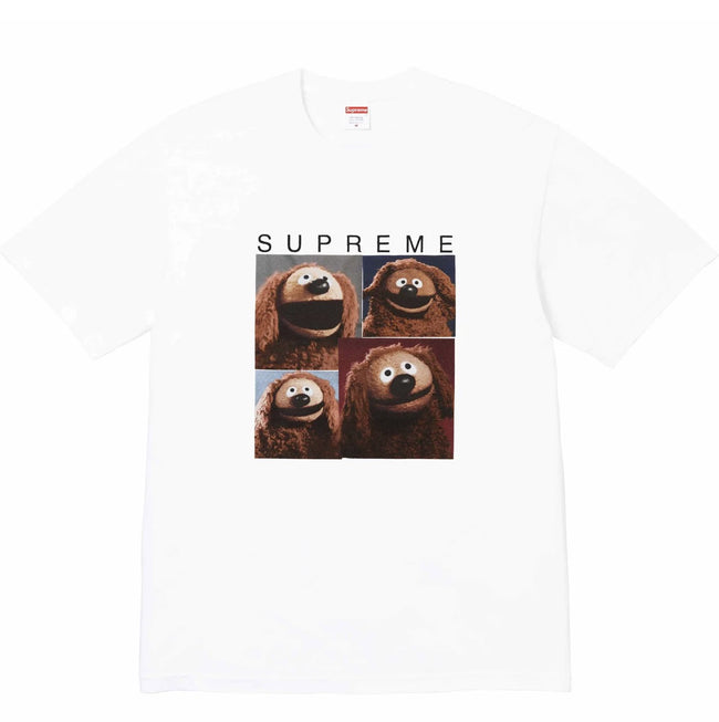 Supreme Muppet Dog Puppet Four Panel Portrait T-Shirt Vintage Cartoon Collage Unisex  Streetwear Short Sleeve Tee Hover Image