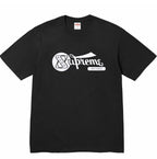 Supreme Records Retro Script Logo T-Shirt Vintage Curved Font Graphic Men Women  Cotton Streetwear Short Sleeve Tee