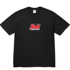 Supreme Cute Red Devil Cat Graphic T-Shirt Cartoon Devil Pet Logo Unisex  Casual Streetwear Short Sleeve Tee
