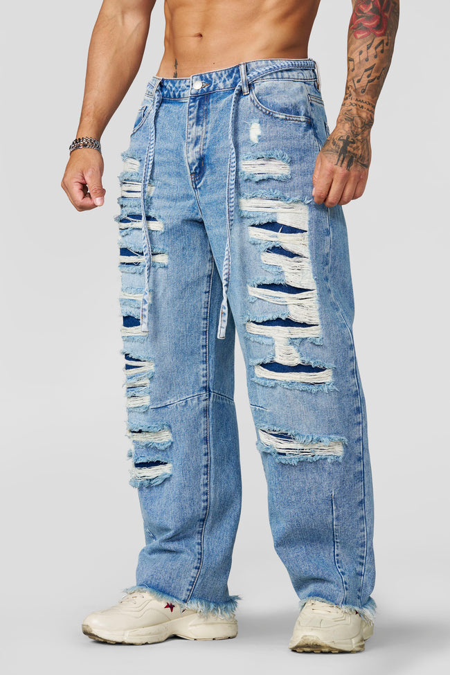 6004 - Destroyed Jeans Hover Image