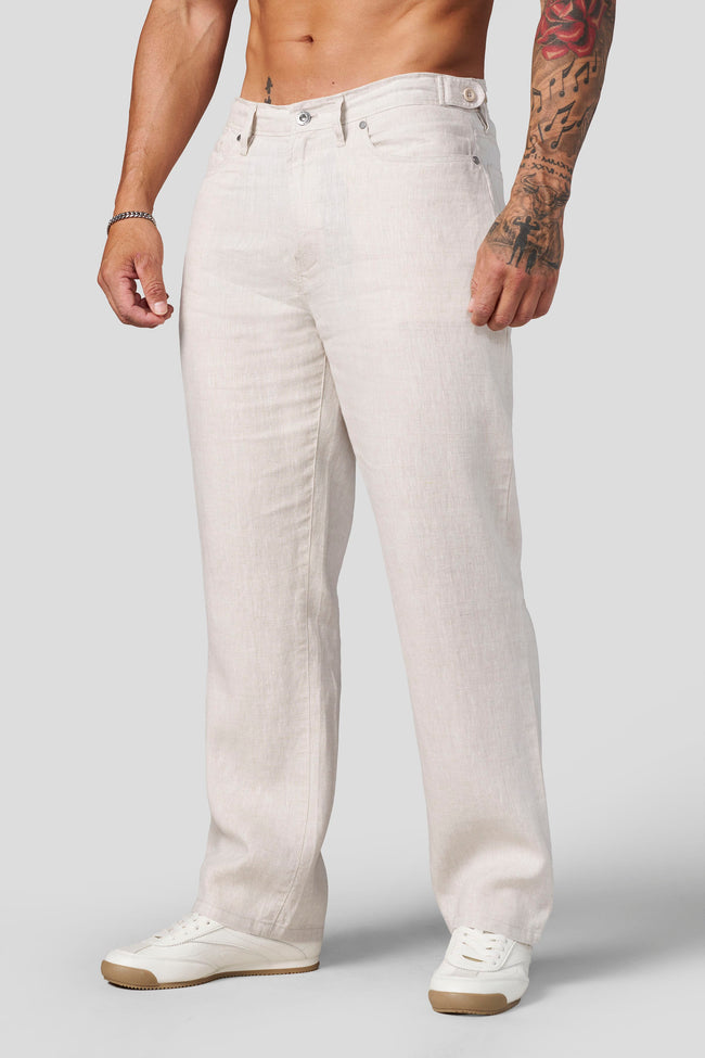6049 - Linen Monaco Pants Hover Image
