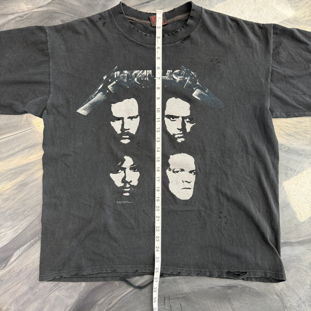 Vintage Metallica 1991 Faces Tour Tee Faded