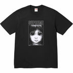 Supreme Crying Big Eyes Doll Portrait Graphic T-Shirt Men Women Vintage Anime Art  Cotton Short Sleeve Streetwear Tee