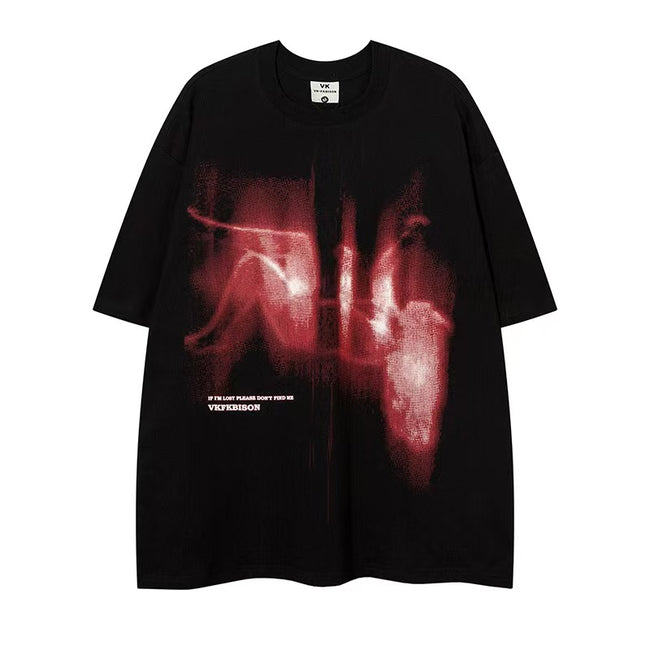'If i'm Lost Please Don't Find Me' Acid Washed Graphic T-Shirt Hover Image