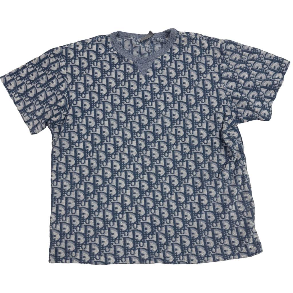 Dior Oblique Tee Blue