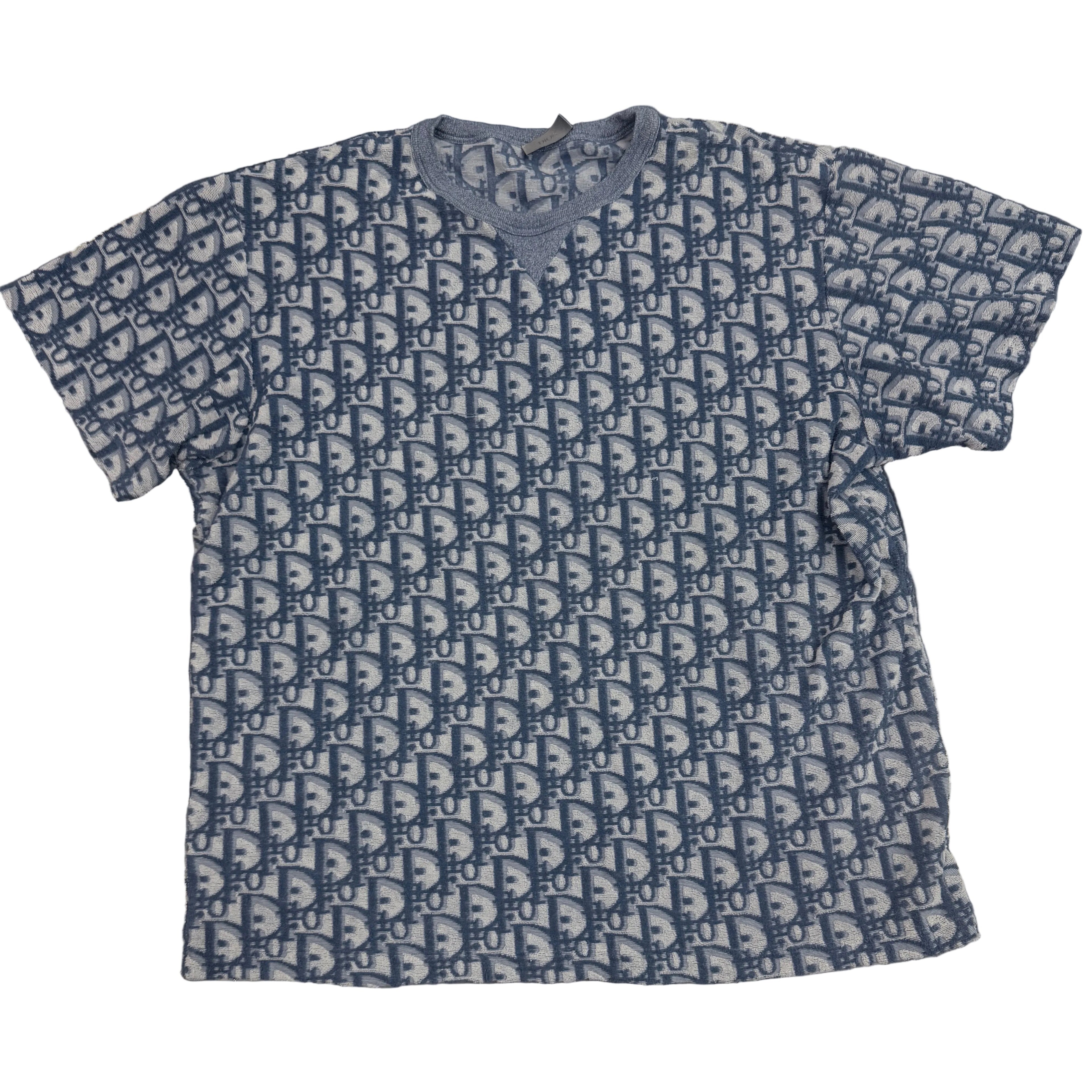 Dior Oblique Tee Blue