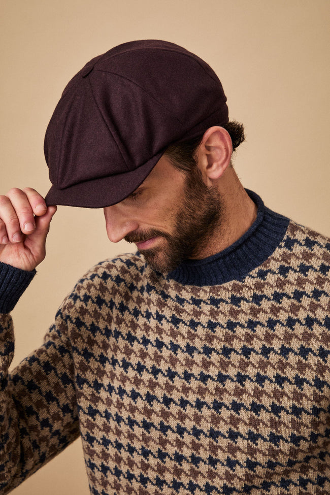 Newsboy Aubergine Cap Main Image