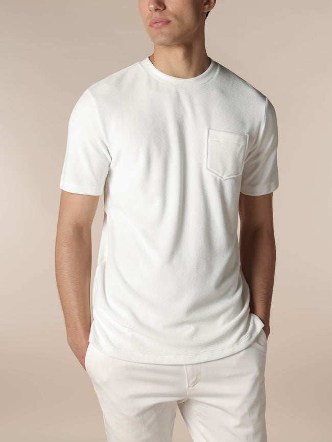 White Terry Towelling T-Shirt Main Image