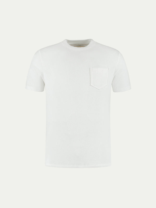 White Terry Towelling T-Shirt Hover Image