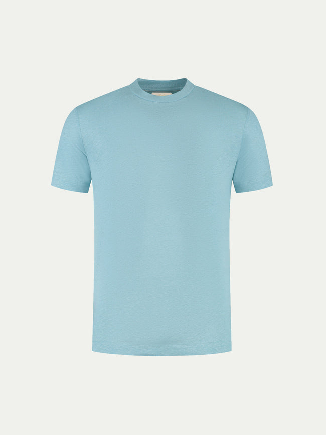 Blue Turquoise Linen City T-shirt Hover Image