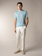 Blue Turquoise Linen City T-shirt