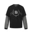 BLEGCHN Double Layered Stripe T-Shirt