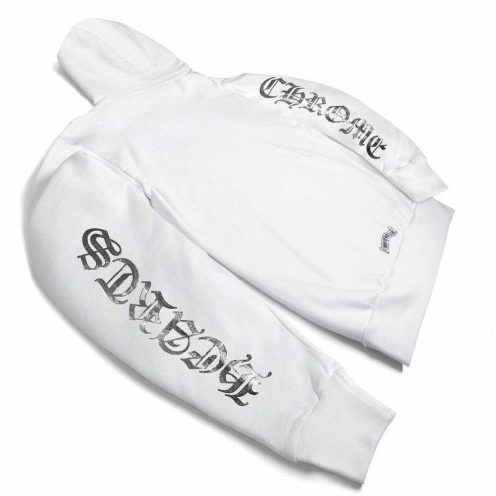 Chrome Hearts White Foil Print Hoodie