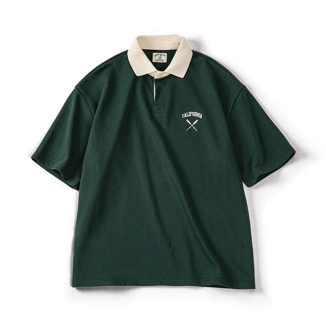 California Embroidered Heavyweight Polo Shirt Hover Image