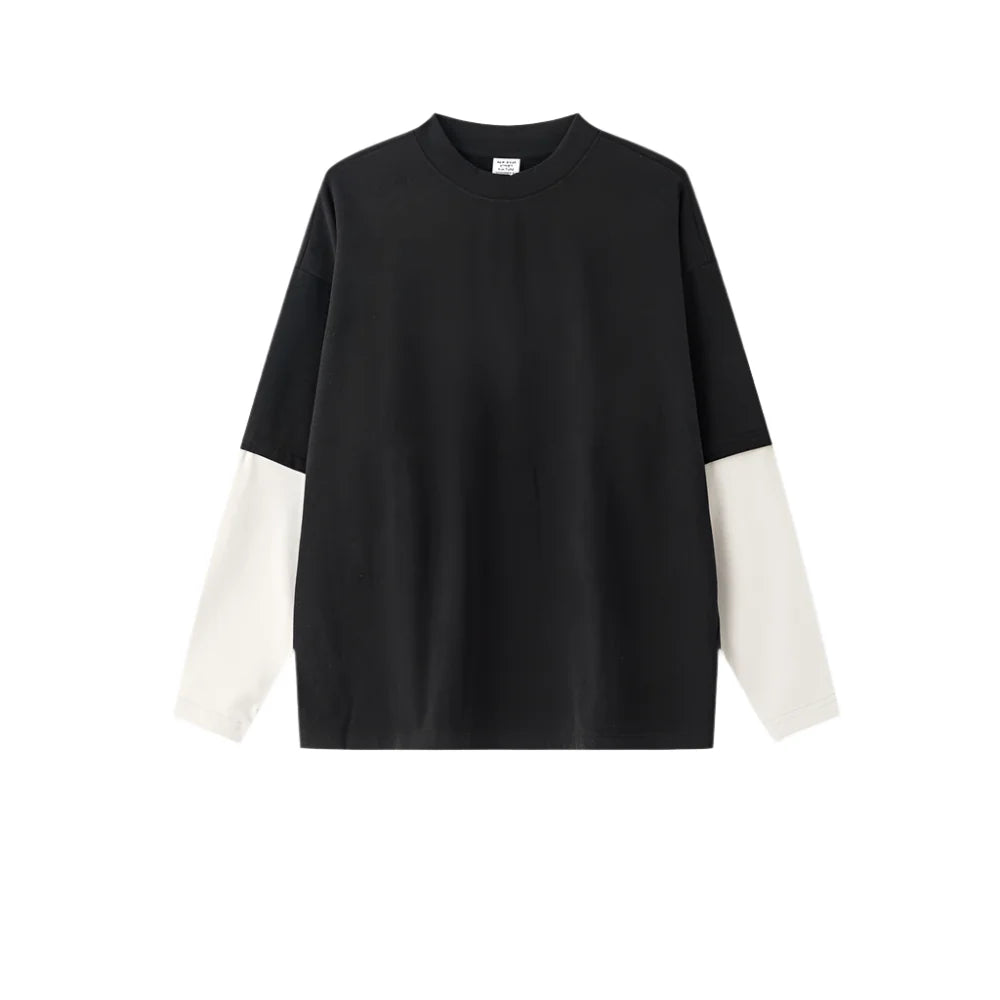 Essential Contrast Double Layer Long Sleeve T-Shirt
