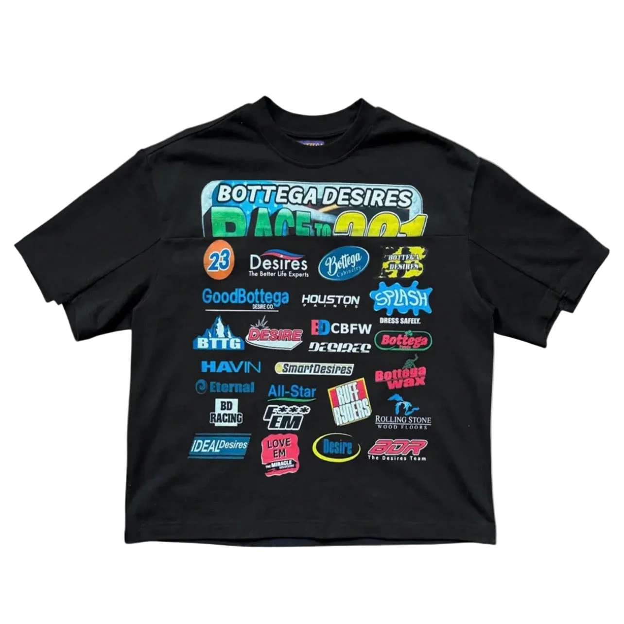 BOTTEGA DESIRES RACE TEE BLACK