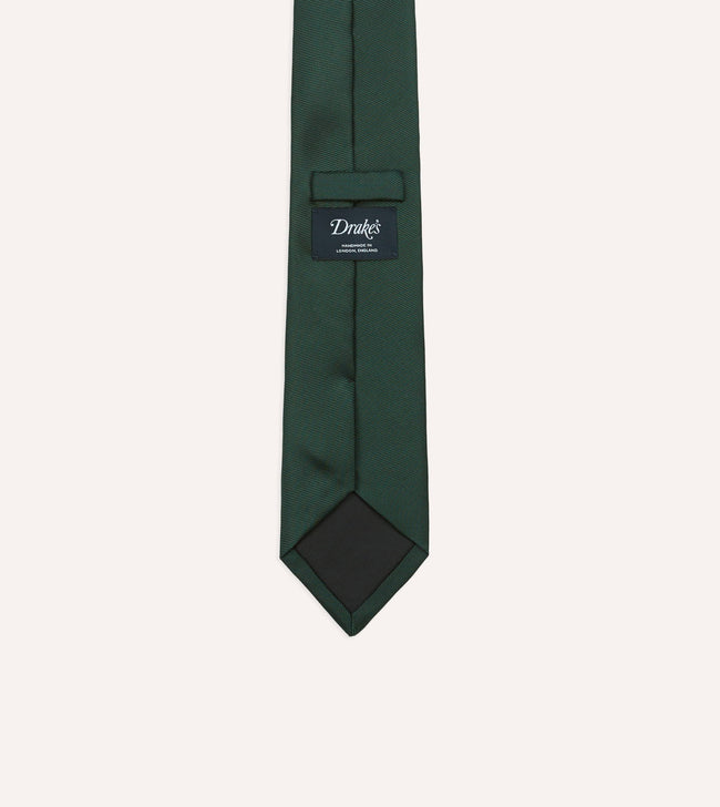 Bottle Green 50oz Silk Twill Tipped Tie Main Image