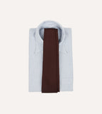 Burgundy Fine Woven Grenadine Silk Hand Rolled Tie