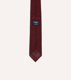 Maroon Fine Woven Grenadine Silk Hand Rolled Tie