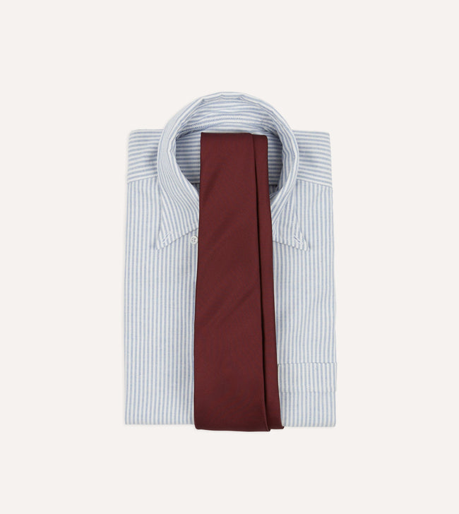 Burgundy 50oz Silk Twill Tipped Tie Main Image