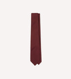 Burgundy 50oz Silk Twill Tipped Tie