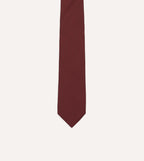 Burgundy 50oz Silk Twill Tipped Tie