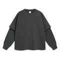 Essential Mock Double Layer Long Sleeve T-Shirt