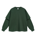 Essential Mock Double Layer Long Sleeve Shirt