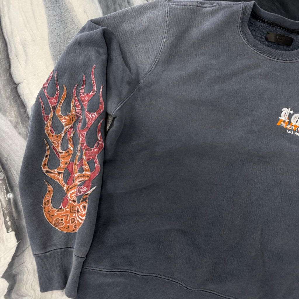 Amiri T.G.C.W. Flame Crewneck Sweater