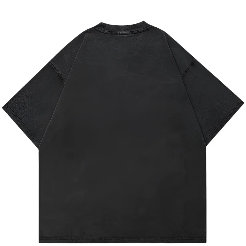 'Fall in Love with You' Acid Washed Graphic T-Shirt