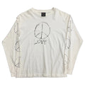 Saint Mxxxxxx Peace & Love Long-sleeve Tee Cream