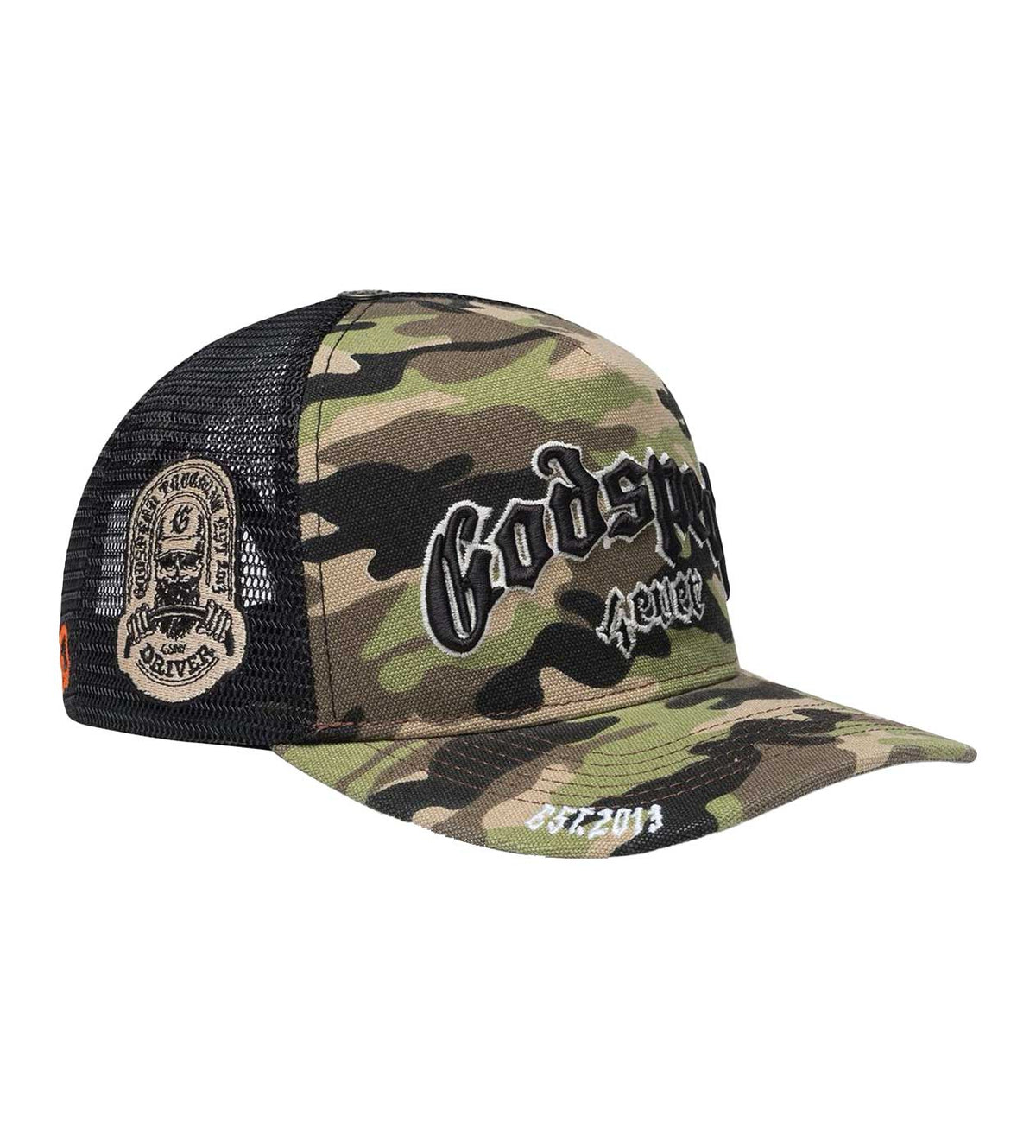Godspeed Forever Trucker Hat Camo/Black